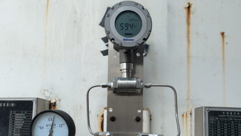 液氮储罐加装鼎力华业SMTD无线远传差压表