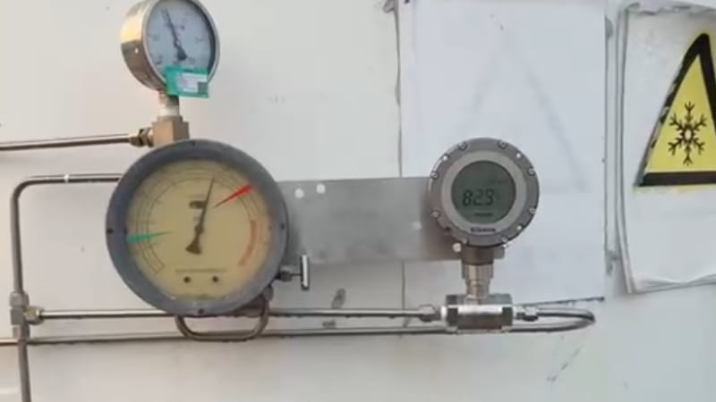 液氩储罐加装无线远传差压表